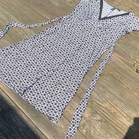New Directions Geometric Black and White dress size Large - Picture 15 of 15